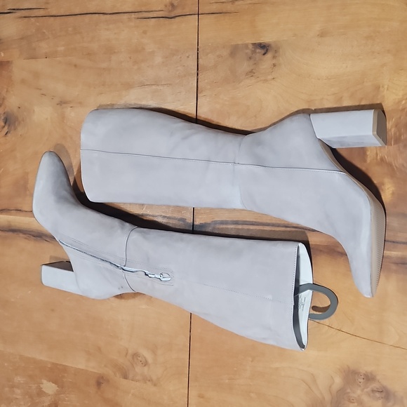 Steve Madden  Gray Knee-High Women's Boots Leather. Sz 8.5m - Picture 3 of 10